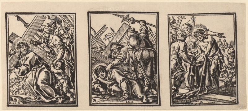 Three Scenes on the Road to Calvary, c. 1649.