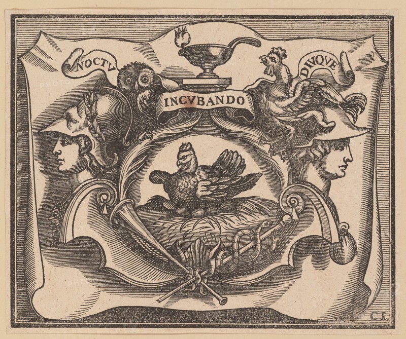 Vignette for the Title Page of C. Peregrino, Principes Hollandiae et Zelandiae, 1632.