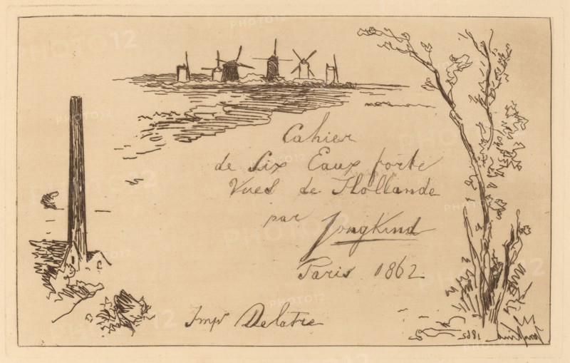 Title Page (Titre du cahier de six eaux-fortes), 1862.