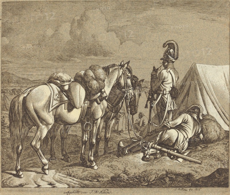 Austrian Dragoons, 1816.