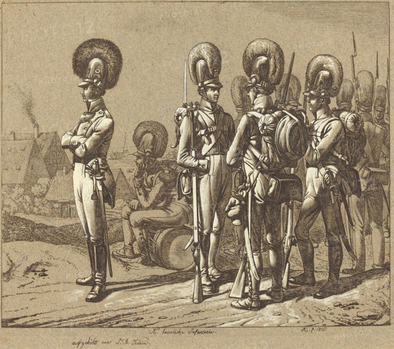 K. baierische Infanterie (Bavarian Infantrymen), 1816.