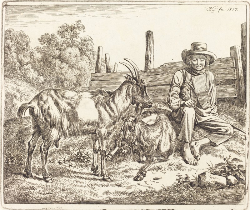 Shepherd Boy with Two Goats, 1817.