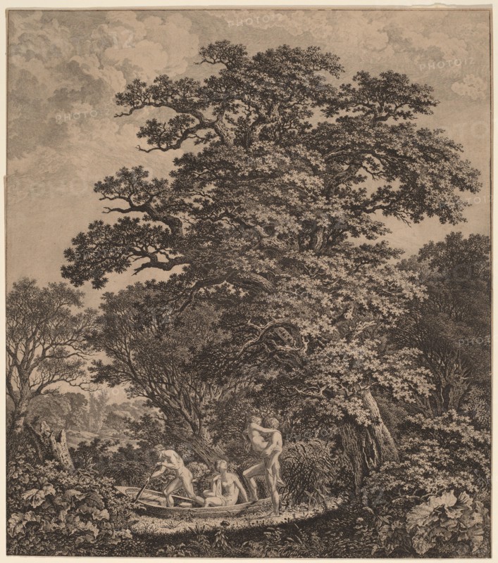Landscape with Nudes Boarding a Boat, 1799.
