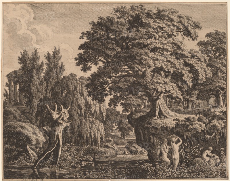 Arcadian Landscape with a Satyr Family, 1759-1835.