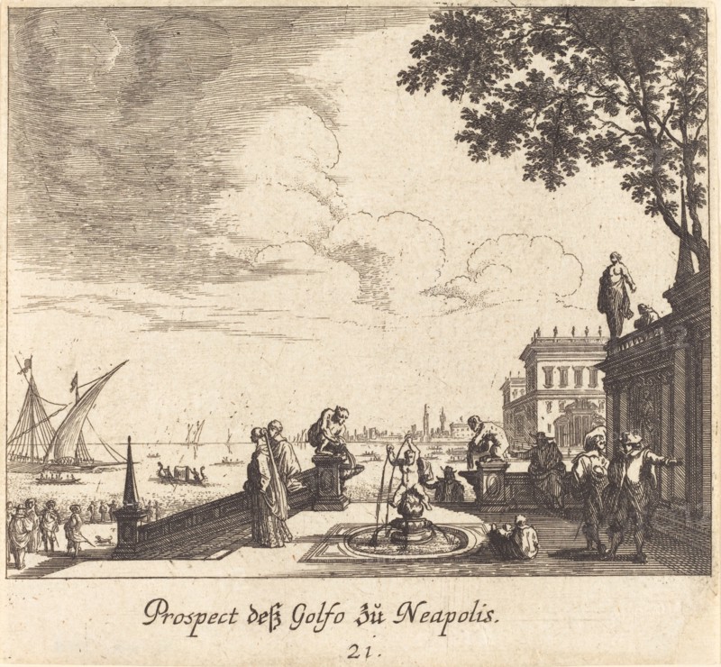 View of Gulf of Naples, 1681.