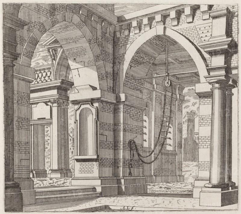Architectural Fantasy with Arched Gateways, before 1753.