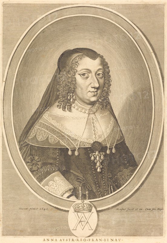 Anne of Austria, in or after 1645.