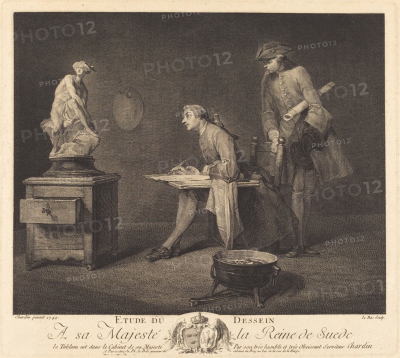 Etude du dessin (The Drawing Lesson), 1757.