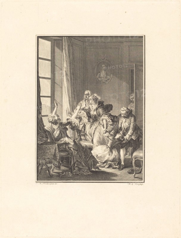 Julie s'évanouit dans un fauteuil.