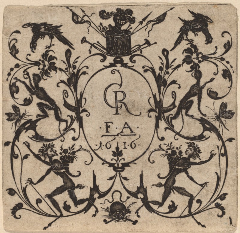 Ornament with Grotesque, 1616.