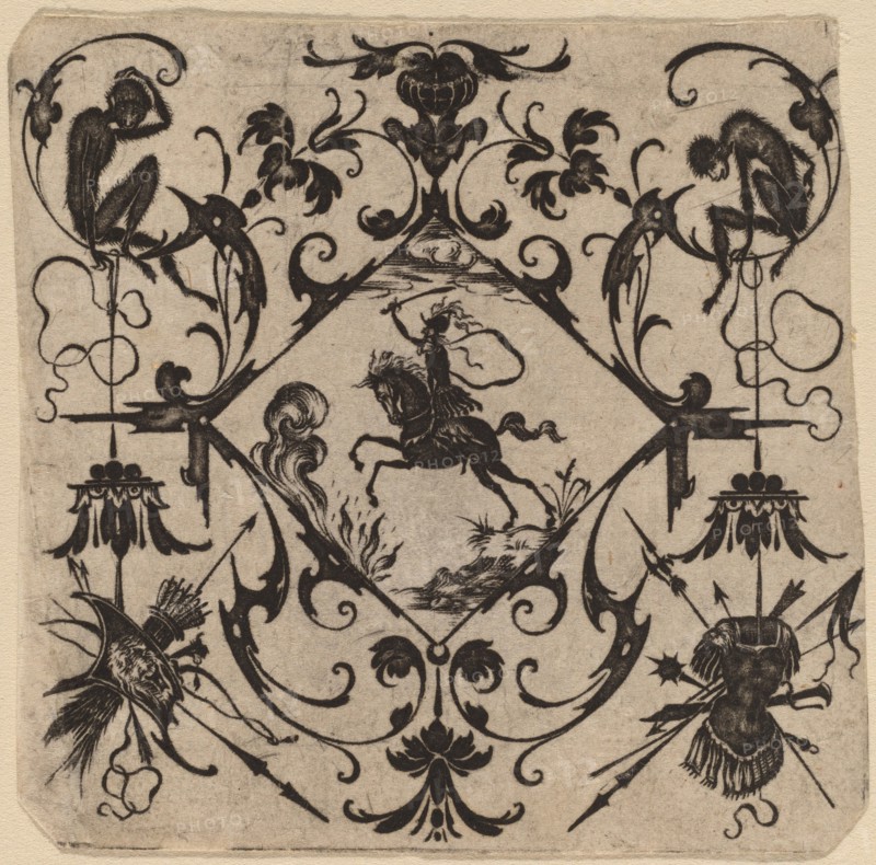 Ornament with Grotesque, 1616.