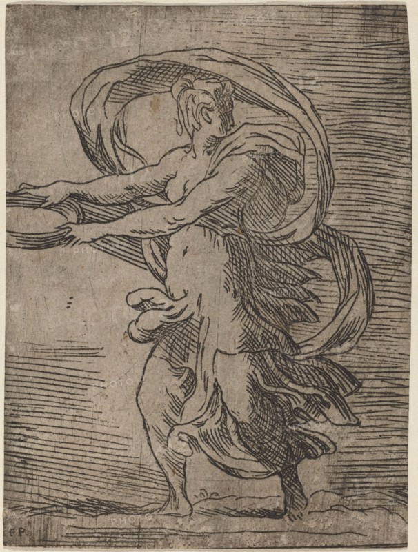 Woman Carrying a Tray, 1527/1530.