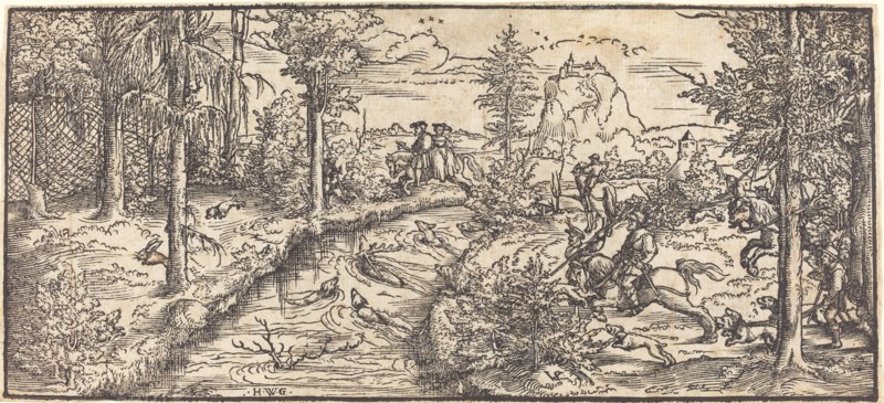 Stag Hunt in a Landscape, c. 1545/1555.