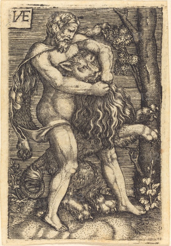 Hercules Killing the Lion.