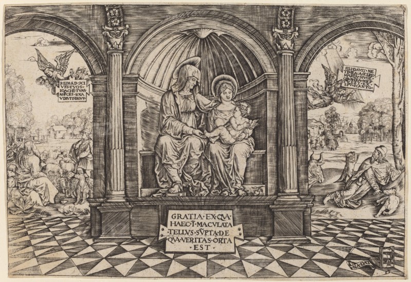 Virgin and Child Enthroned with Saint Anne, c. 1512/1513.