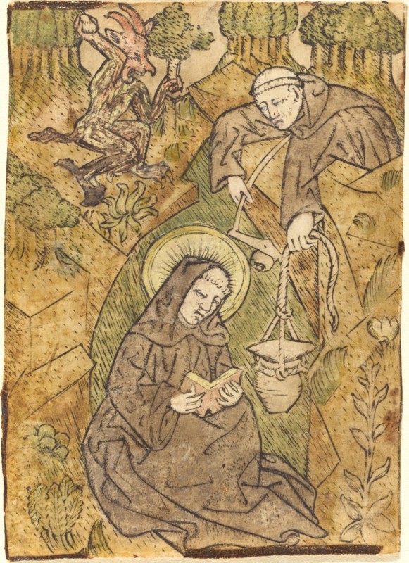 Saint Benedict and the Monk Romanus, c. 1440/1450.