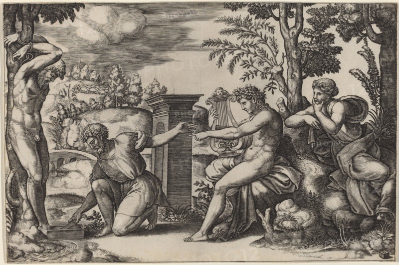 Apollo and Marsyas, 1530s.