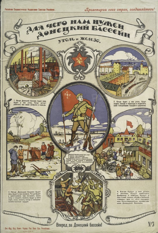 Why We Need the Don Basin... Coal and Iron, 1919. Creator: Alexander Petrovich Apsit.