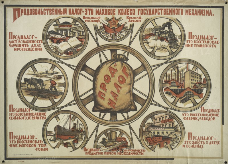 Food Storage, 1921. [Publisher: Gosudarstvennoe Izd.; Place: Peterburg]  Additional Title(s): Prodovol'stvennyi nalog
