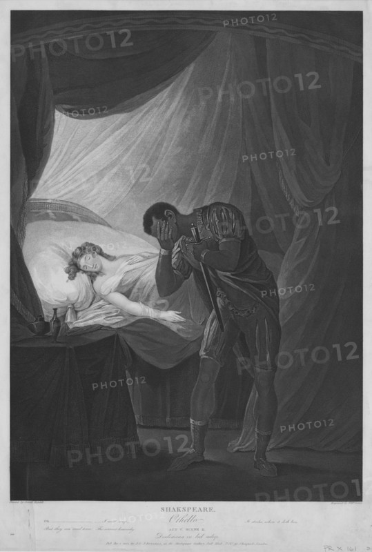 Shakspeare [Shakespeare]; Othello; Act V, Scene II; Desdemona in bed asleep., c1803. Creator: William Satchwell Leney.