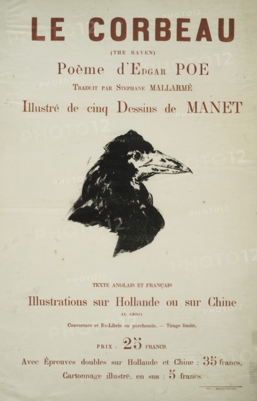 Le corbeau..., c1875. [Publisher: Richard Lesclide; Place: Paris]  Additional Title(s): Poster