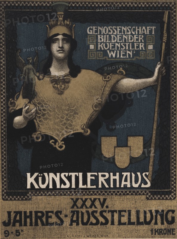 A.H. Schram:  35 Jahresausstellung der Genossenschaft Bildender Künstler im..., c1915. Creator: Ottokar Mascha.
