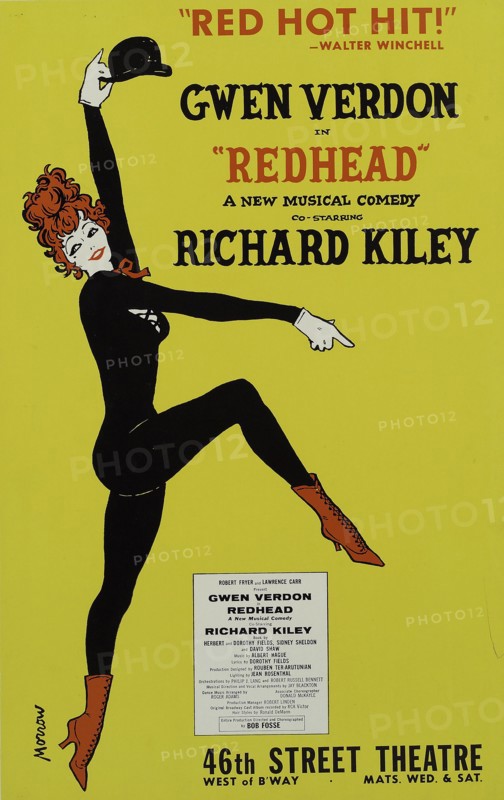 Poster for the Broadway stage production Redhead., 1959.