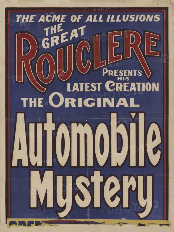 The Great Rouclere: the original automobile mystery, c1890 - 1910.