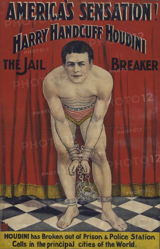 America's sensation : Harry Handcuff Houdini, the jail breaker, c1900. Creator: Unknown.