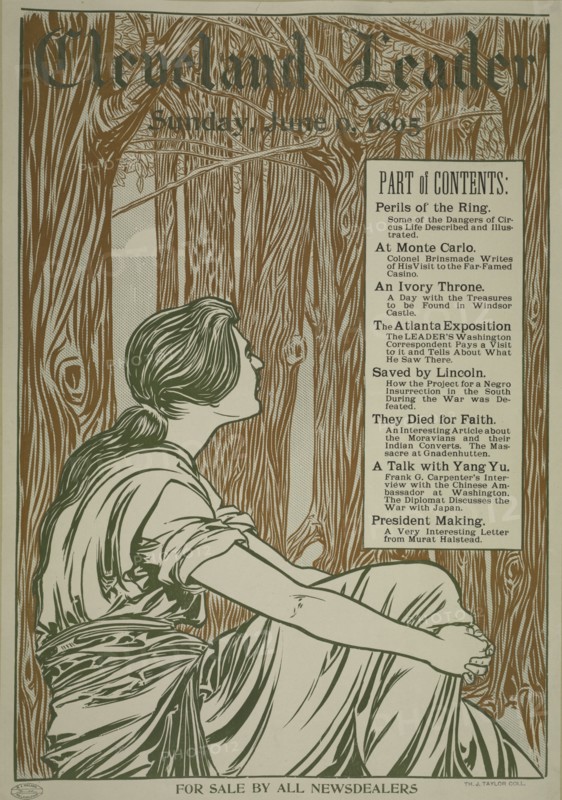 Cleveland leader. Sunday, Jun 9, 1895, c1893 - 1897.
