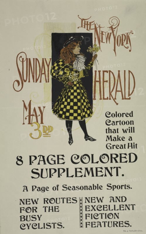 The New York Sunday herald. May 3rd, c1893 - 1897.