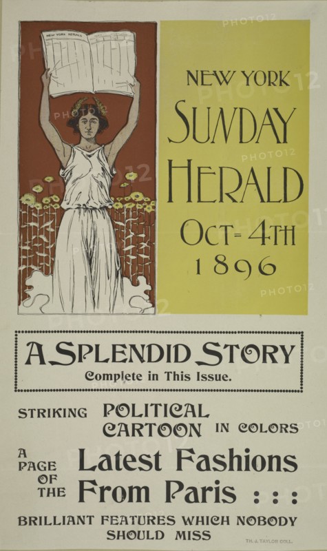 New York Sunday herald. Oct 4th 1896, c1893 - 1897.