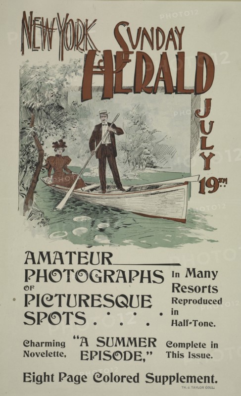 New York Sunday herald. July 19th, c1893 - 1897.