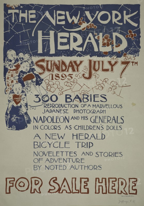 The New York herald. Sunday July 7th 1895, c1893 - 1897.