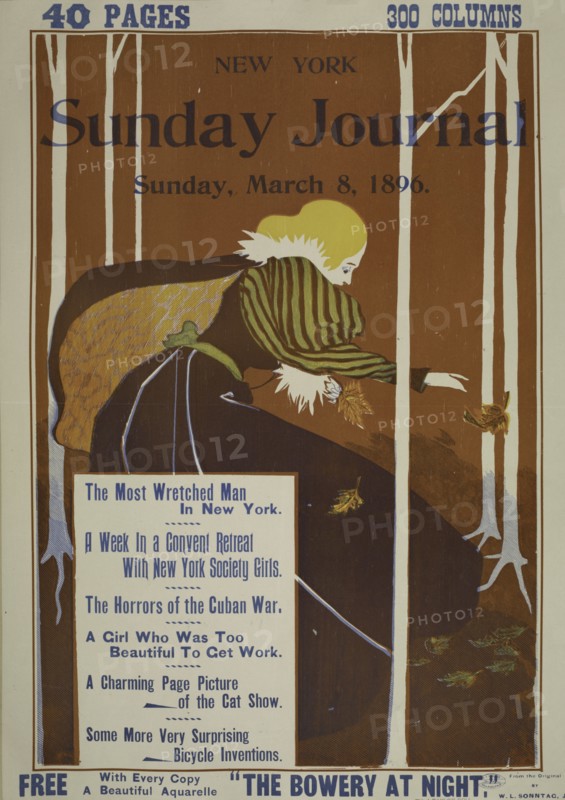 New York Sunday journal. Sunday, March 8th, 1896, c1893 - 1897.