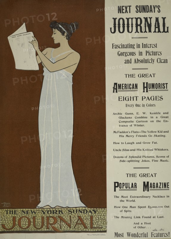 The New York Sunday journal. Dec. 1896, c1893 - 1897.