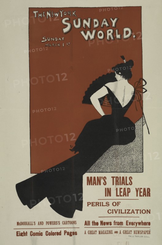The New York Sunday world. Sunday March 1st. 1896, c1893 - 1897.