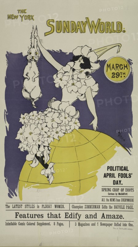 The New York Sunday world. March 29th. 1896, c1893 - 1897.