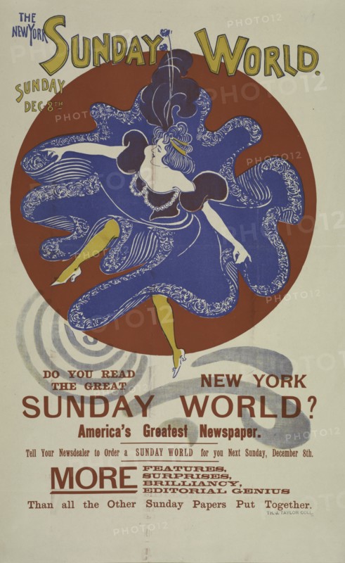 The New York Sunday world. Sunday Dec 8th. 1895, c1893 - 1897.
