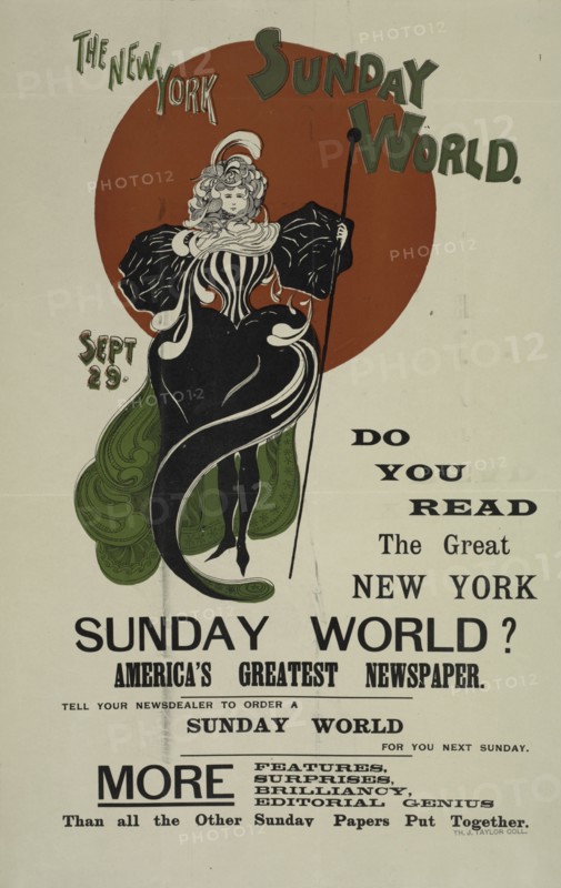 The New York Sunday world. Sept. 29, c1893 - 1897.