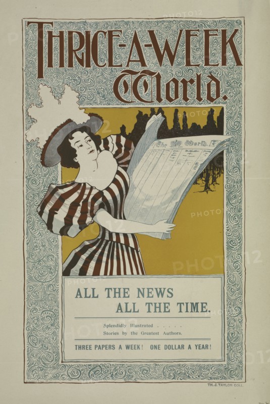Thrice-a-week world. Dec. '96, c1893 - 1897.