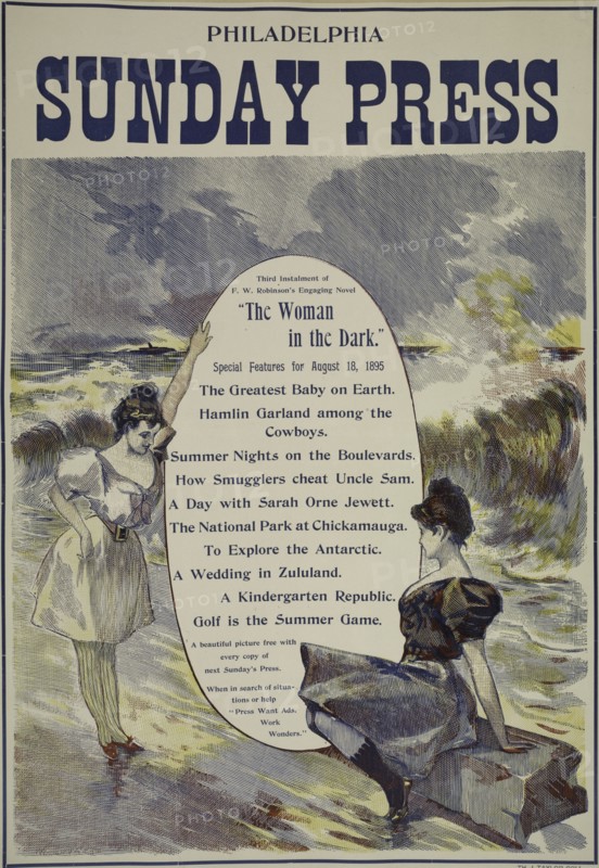 Philadelphia Sunday press. August 18, 1895, c1893 - 1897.