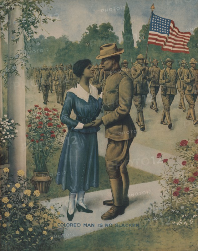 Colored Man is No Slacker, 1918. [Publisher: E.G. Renesch; Place: Chicago]