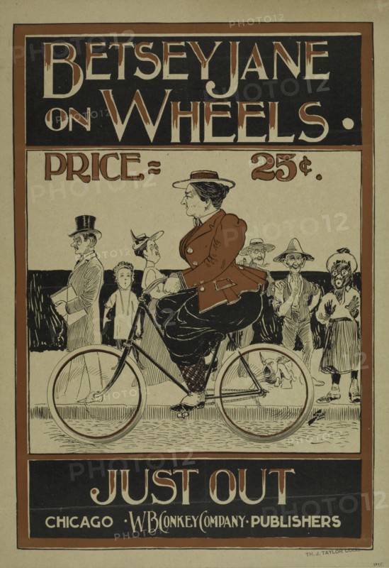 Betsy Jane on wheels, c1895 - 1911. Originally published: 1895
