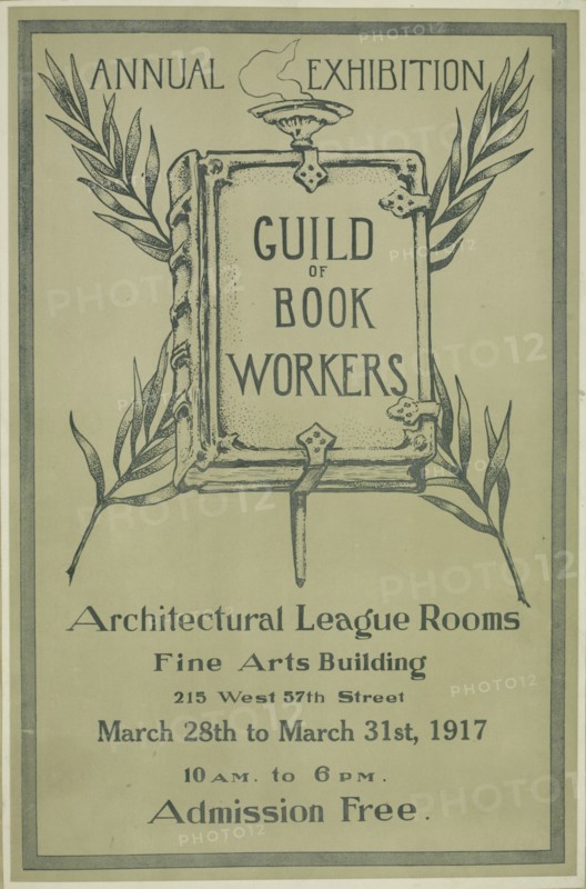 Annual exhibition. Guild of book workers, c1917.