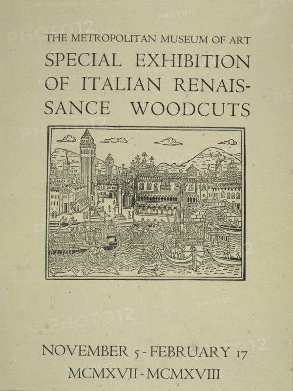 Special exhibition of Italian renaissance woodcuts, c1917 - 1918.