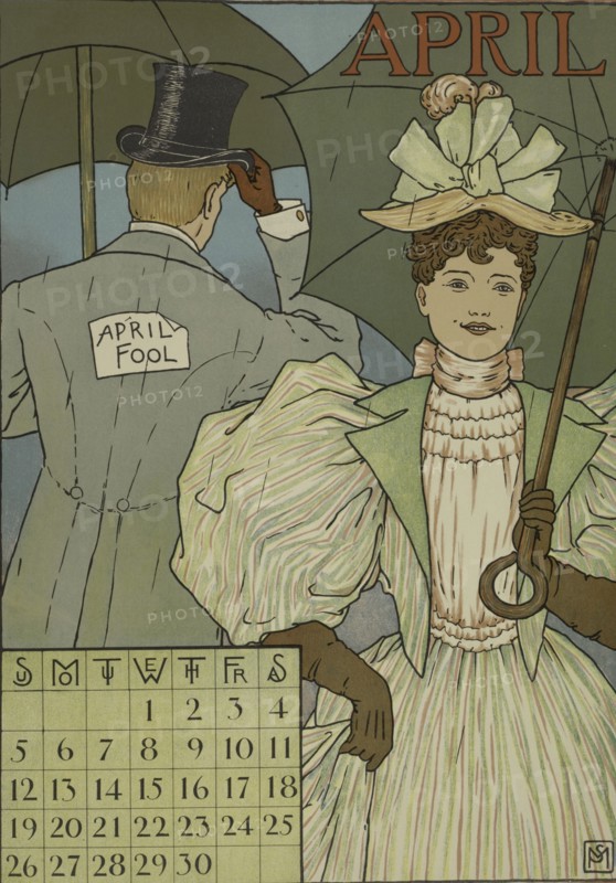 April, c1887 - 1922.