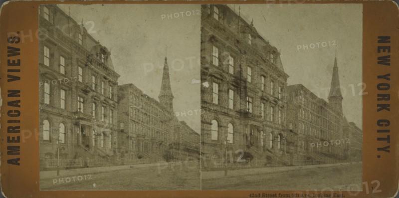 42nd Street from 6th Ave. looking east, c1850-1930.   Additional Title(s): American views. New York City.