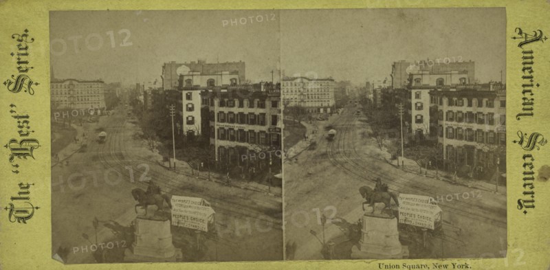 Union Square, New York, c1850-1930.   Additional Title(s): American scenery, the Best series.