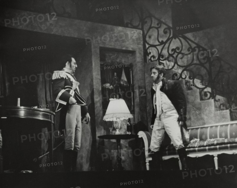 Two men, standing, 1938.